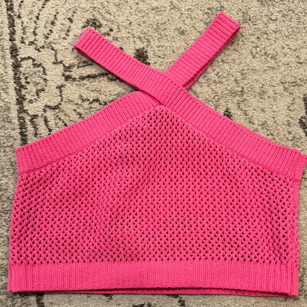 Zara Vibrant Pink Knit Top - Picture 1 of 2